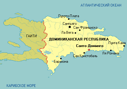 Доминикана Карта Доминиканы. Погода в Доминикане. Отдых в Доминикане, Горящие туры в Доминикану из Москвы
